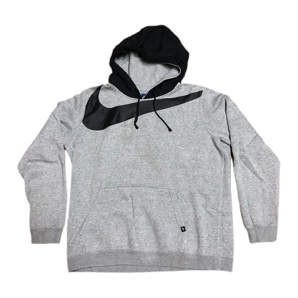 nike big swoosh jacket white
